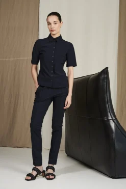 Pants Emma-Straight Leg Fit Technical Jersey